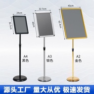 Hotel Display Stand a3 Stainless Steel Billboard Vertical Sign a4 Workshop Sign D4SF