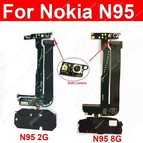 LCD Screen Flex Cable For Nokia N95 N96 2GB 8GB Keypad PCB Flat with Front Camera LCD Flex Ribbon Co