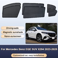 Sun Shades For Mercedes Benz EQE SUV X294 2023-2025 Sunshades Magnetic Heat insulation Curtains Priv