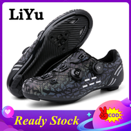 LiYu Cleats Road Bike Shoes Luminous Cycling Shoes For Men Bike Shoes Women Bicycle Shoes Road Cycling Sport Shoes Outdoor Roadbike Shoes Mtb Shoes Professional Breathable SPD Pedal Shoes Size 36-47