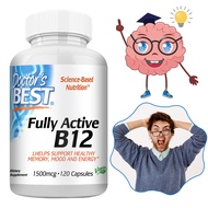 Fully Active B12 Supplement, 1500mcg Methylcobalamin, Supports Healthy Memory, Mood and Energy
