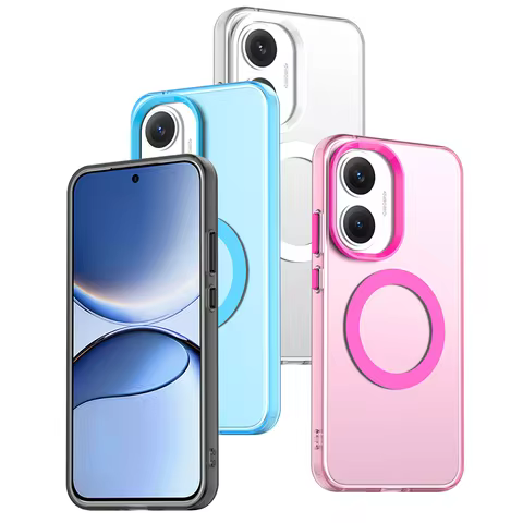 Transparent Candy Colorful Magnet Adsorption Case For Poco F7 POCO F7 Ultra F7 Pro X7 M7 Pro F6 Pro 