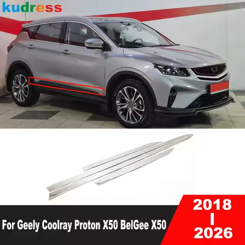 For Geely Coolray Proton X50 BelGee X50 2018-2025 2026 Steel Car Side Door Body Trim Door Streamer L