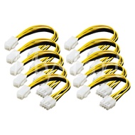 10pcs 4Pin to 8Pin Convert Power Wire Connector Extension Cable