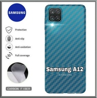 Garskin Samsung A12 2020 Anti Gores Belakang Carbon Skin Hp