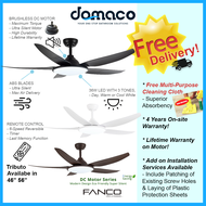 Fanco Tributo DC Ceiling Fan with 36W LED RGB Light Kit and Remote