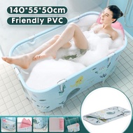 140CM Portable Folding Bathtub Adult Children Swimming Pool Large Plastic Bathtub Bath Bucket Insula