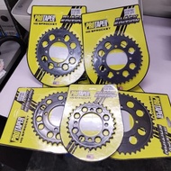 PROTAPER REAR SPROCKET LC135 LC Y15ZR RXZ 415 HD BLACK EDITION SPROCKET REAR FRONT DEPAN BELAKANG