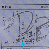Original Civic Fd Right Rear Door Checker Accessories