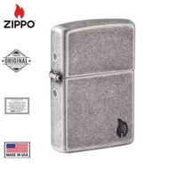Zippo Armor® Antique Silver Flame Design
