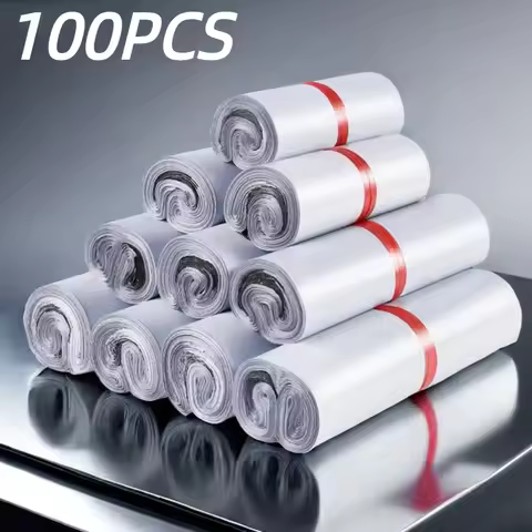 100pcs Sealing Dustproof Mailing Shipping Bag Self-adhesive Packaging Bag Waterproof Express Logisti