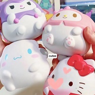Sanrio Hello Kitty Jumbo Squishy Kuromi Melody Cinnamoroll Squishiest Slow Rising Stress Relief Squeeze Toys
