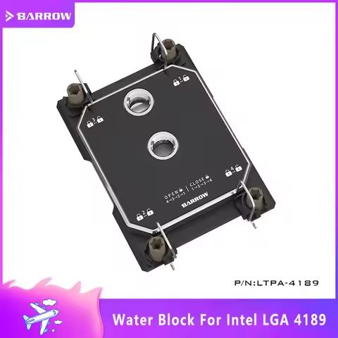 Barrow CPU Water Block For Intel LGA 4189 Server Watercooler For Intel Platform CPU Xeon Processor C