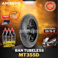 ASCENDO MT355D TUBELESS TYRE (130/70-13) Ring 13 NMAX AUTOMATIC MOTORCYCLE TIRES NMAX TIRE/ ASCENDO 