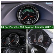 ABS Dashboard Stop Watch Instrument Decor Panel Screen Cover Trim Fit For Porsche 718 Cayman Boxster