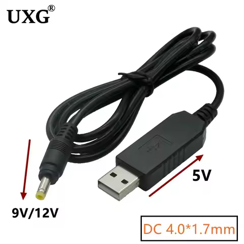USB to DC 4.0*1.7 Cable 4.0x1.7mm Plug USB Power Boost Line DC 5V To DC 9V 12V Step UP Module USB Co