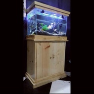 meja aquarium set minimalis / lemari aquarium set