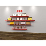 AT/🧃Creative Wooden Honor Wall Shelf Single Shelf Partition Wall-Mounted Trophies Shelf Display Shelf Wall RARO