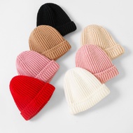 tengkolok budak songkok baby Baby Winter Pure Color Knitted Hat 2024