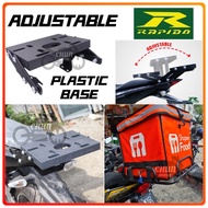 Rapido Adjustable Monorack (PLASTIC BASE) for Bag Delivery Rack Honda Beat / EX5 110 FI / EX5 100 DR
