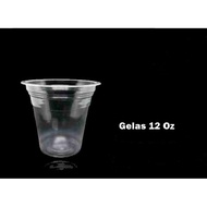 12 oz Plastic Cup / 12 oz Plastic Cup + Flat Lid