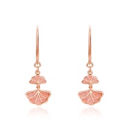 CHOW TAI FOOK The Gentlewoman Collection 18K 750 Rose Gold Earrings - Blossom E127994