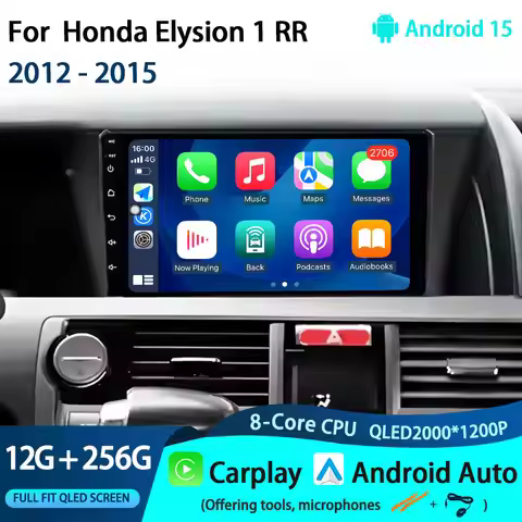 Car Radio For Honda Elysion 1 RR 2012 - 2015 Multimedia Video Player GPS Navigation Android 15 DSP H