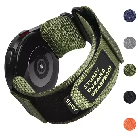 20mm 22mm Nylon Strap for Samsung Galaxy Watch 5 Pro Watchband for Galaxy Watch 7 6 40 44mm Watch 4 