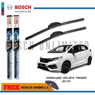 Bosch AEROTWIN Wiper Blade Set for HONDA JAZZ (GK) 2015-PRESENT (26 /14 )