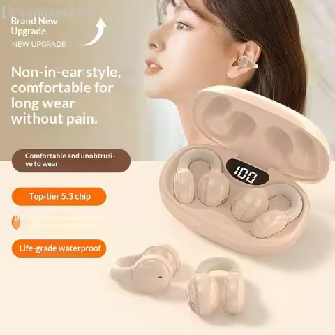 【SSummer10】X58 Wireless Bone Conduction Bluetooth Headphones - Waterproof Sports Earbuds Ear Hook Ea