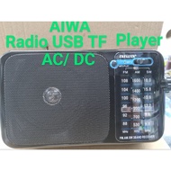 AIWA 3 BAND RADIO  AC/ DC USB TF PLAYER
