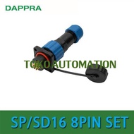 SP16 8 pin 8pin Square Connector Water proof cable Aviation Connector SW90 BIG Sale 