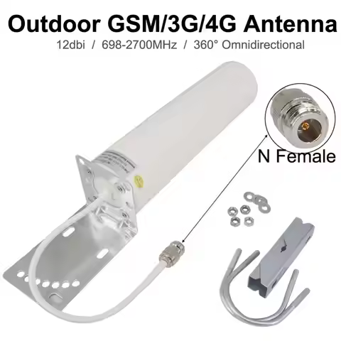 GSM/3G/4G Antenna Outdoor Panel 12dbi High Gain 698-2700MHz 4G LTE Aerial Omnidirectional Antenne N 