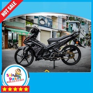 Tem rời LC135 - Mẫu hoạ tiết xám đen đơn giản