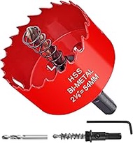 4 Inch HSS Bi-Metal Hole Cutter with Pilot Drill Bit, Hole Saw for Wood, Plastic, Drywall, Metal She