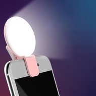 Mobile Phone LED Selfie Ring Light Portable Mini Durable Practical Three Stop Dimming Circle Photogr