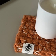 【暖橘 】 大地手織杯墊