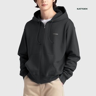 Kattoen Plain Hoodie Jumper Jacket - Carbon Grey 290 Gsm