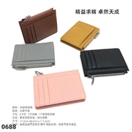 chums bag tactical wallet Double-sided Driver's License Multi-card Slot Genuine Leather Zipper Card 