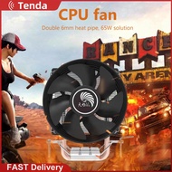 Dual Heat Pipes CPU Cooler DC 12V Desktop CPU Cooling Fan for Intel/AMD