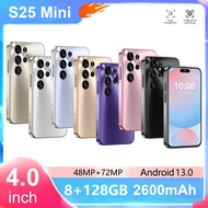 Handphone S25 Mini Phone Smartphone 4.0inch Android Phone 8GB+128GB