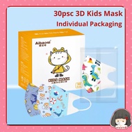 3 ply mask kids 30pcs 3D kids Face Mask Cartoons Baby Kids Mask 1-3 or 4-12 years 3d mask kids independent packaging儿童口罩
