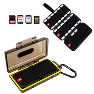 KIWIFOTOS 72 Slots SD Memory Card Case, Shockproof Card Holder for Nintendo Switch & Switch OLED Gam