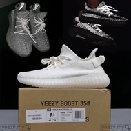 Ready Stock Premium AD Boost 350 V2 3M Black White Men Women Running shoes jogging shoe Kanye West S