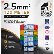 MEGA KABEL 2.5mm / 1 Core Pvc Cable 2.5mm / 450/750 Volt Cable (7/0.67mm)