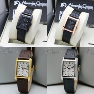 JAM TANGAN WANITA ALEXANDRE CHRISTIE AC 1019 AC1019 LEATHER ORIGINAL