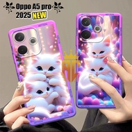ZS02 Softcase OPPO A5 PRO 5G 2025 Latest Fashion Case with Cute Cat Motif - Latest Case - Cat Case -