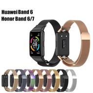 For Huawei Band 6 Honor Band 6 6Pro 7 Steel Milan Magnetic Loop Strap Smart Wristband band