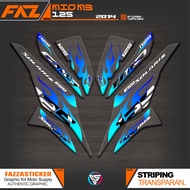 UV TRANSPARENT STRIPING MIO M3 125 IP 44 YAMAHA M3/Z/S 125 CLEAR MATERIAL STICKER MIO 125 2014