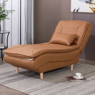 其他品牌 - 包送貨 -午休椅多功能沙發床 懶人沙發椅單人午休躺椅懶人沙發貴妃椅臥室休閒 科技布沙發靠椅 科技布 咖啡色
